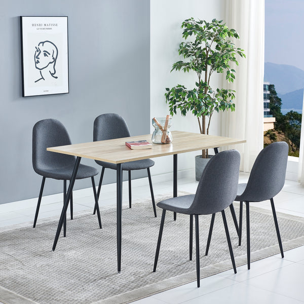 Evant 4 - Person Dining Set, Gray