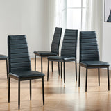 Ailigael Side Chair (Set of 6), Black/White